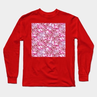 Pink Garden Flowers Long Sleeve T-Shirt